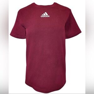 Adidas Small Women’s Tee Shirt Maroon With Short Sleeves New With Tags!